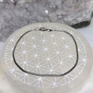 Vintage Dainty Italian Silver Snake Chain Bracelet